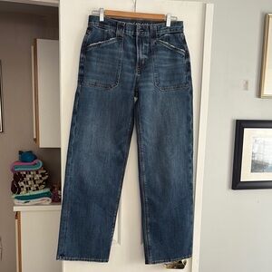 American Eagle Outfitters Stovepipe Dark Blue Jeans